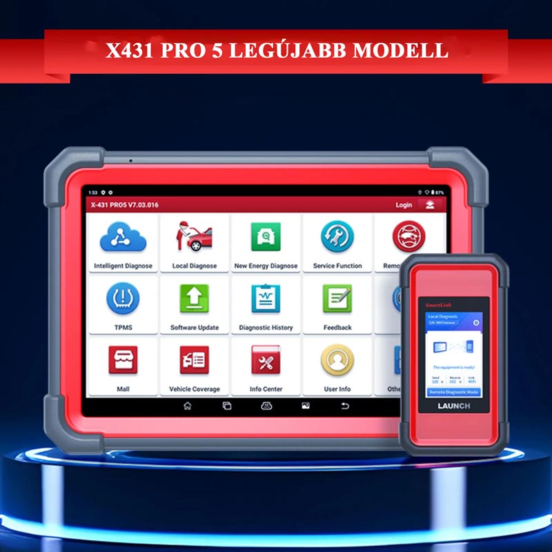 Launch X431 PRO 5 / ECU ONLINE gyártói szintű programozás, 2 év frissítés - Image 4