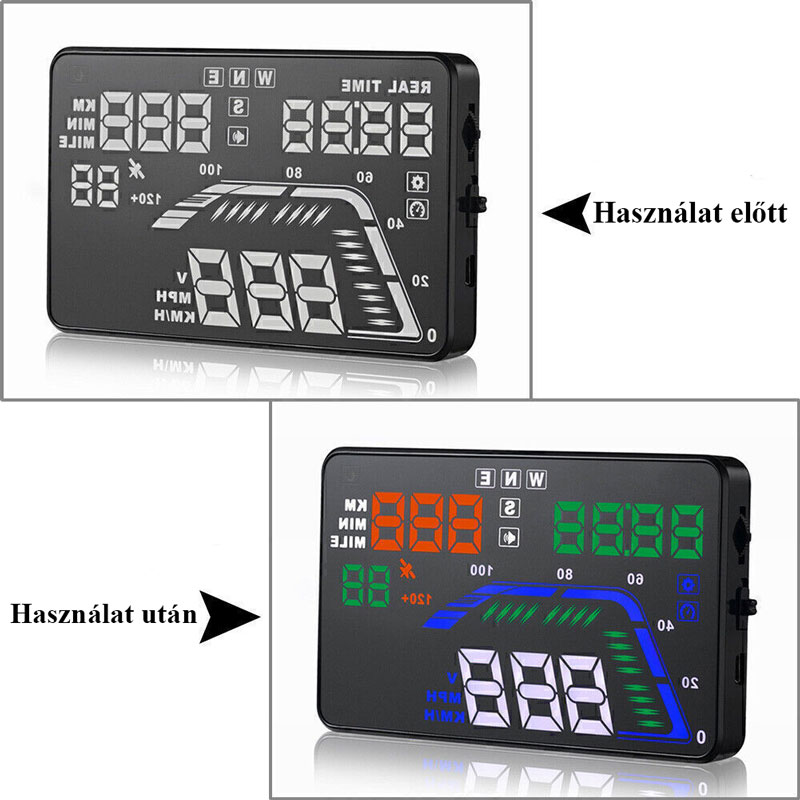 GPS HUD Q7 5.5" autós kijelző - Image 5