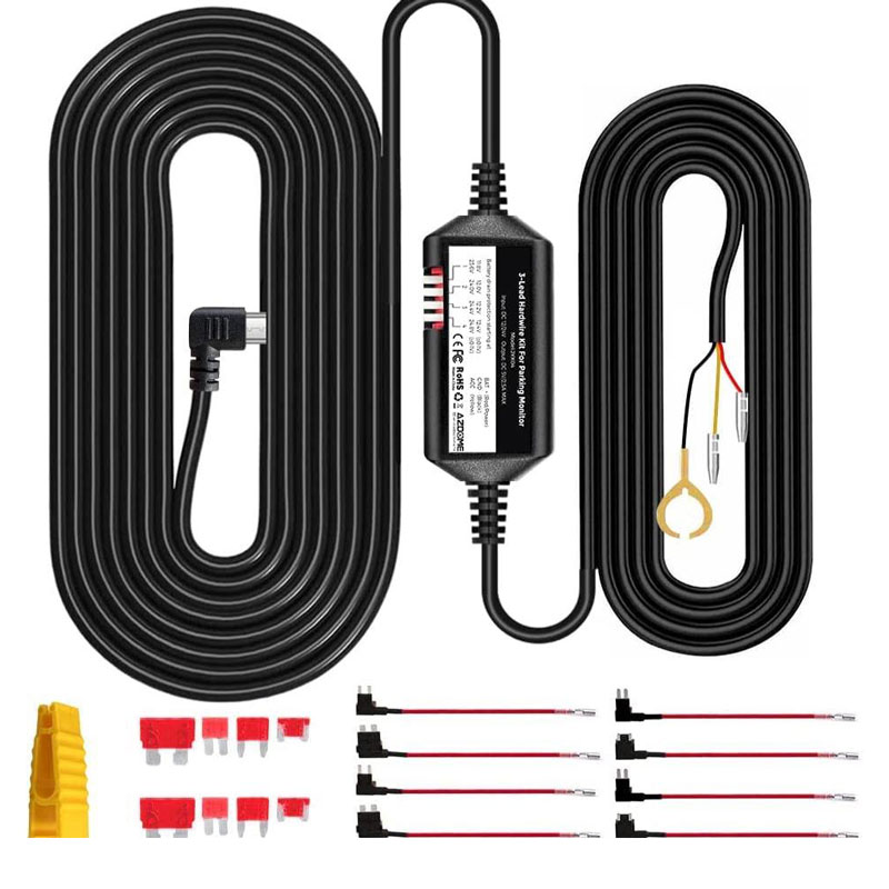 AZDOME JYX04 Hardwire Kit, állítható 24H parkolási adapter, Micro