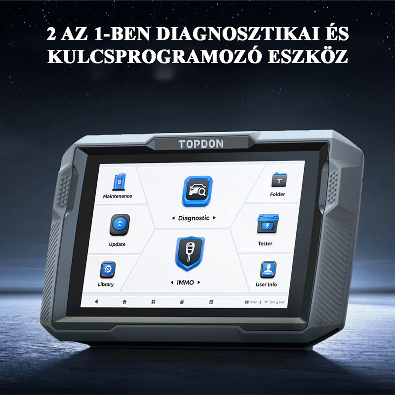 TOPDON UltraDiag 2 az 1ben diagnosztikai és kulcsprogramozó készülék, 2026 - Image 2