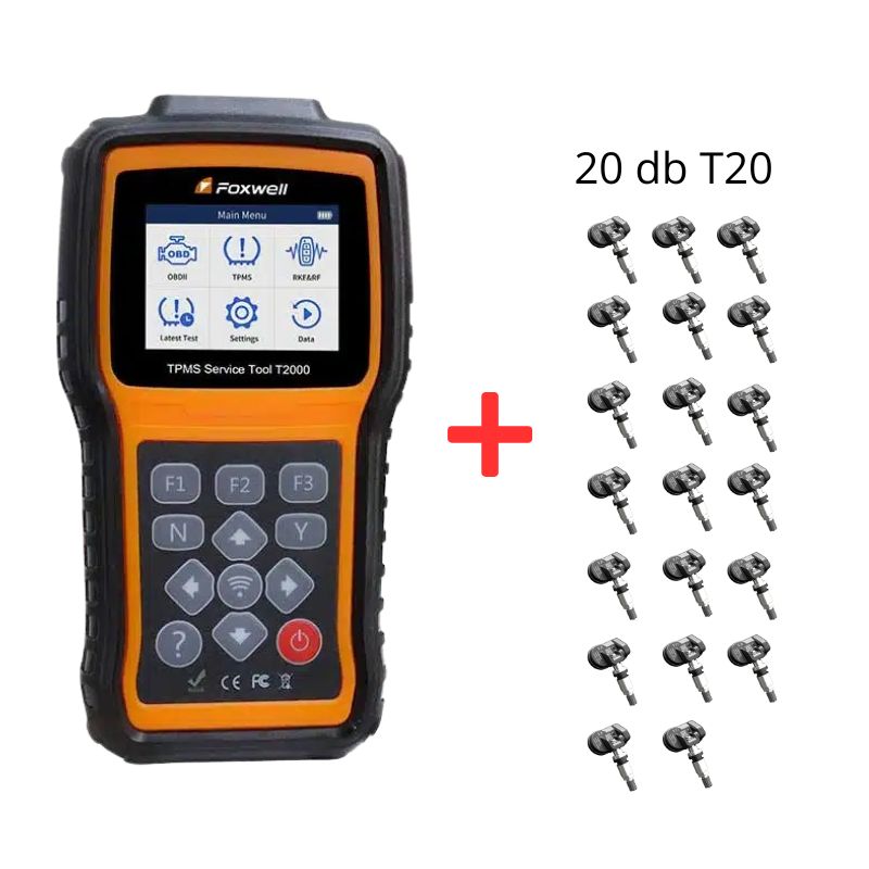 Foxwell T2000WF + 12db/20db T20 TPMS szenzor csomag
