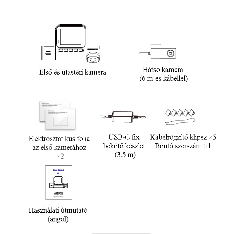 menetrögíztő kamera azdome s58