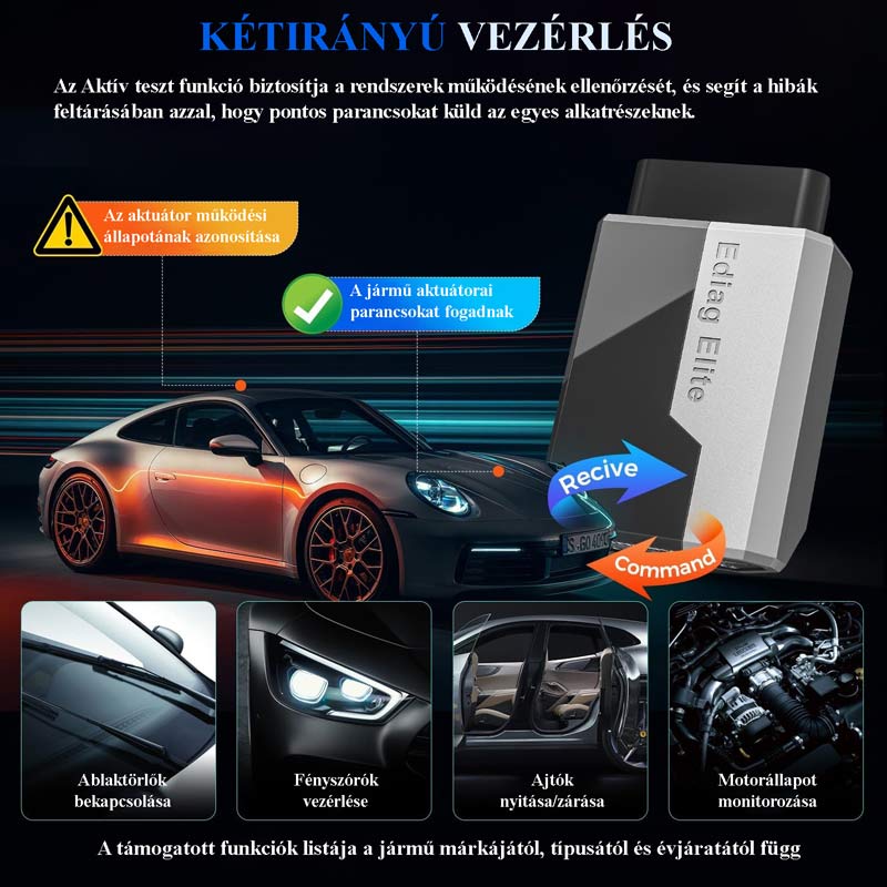 Bluetooth diagnosztika Ediag Elite