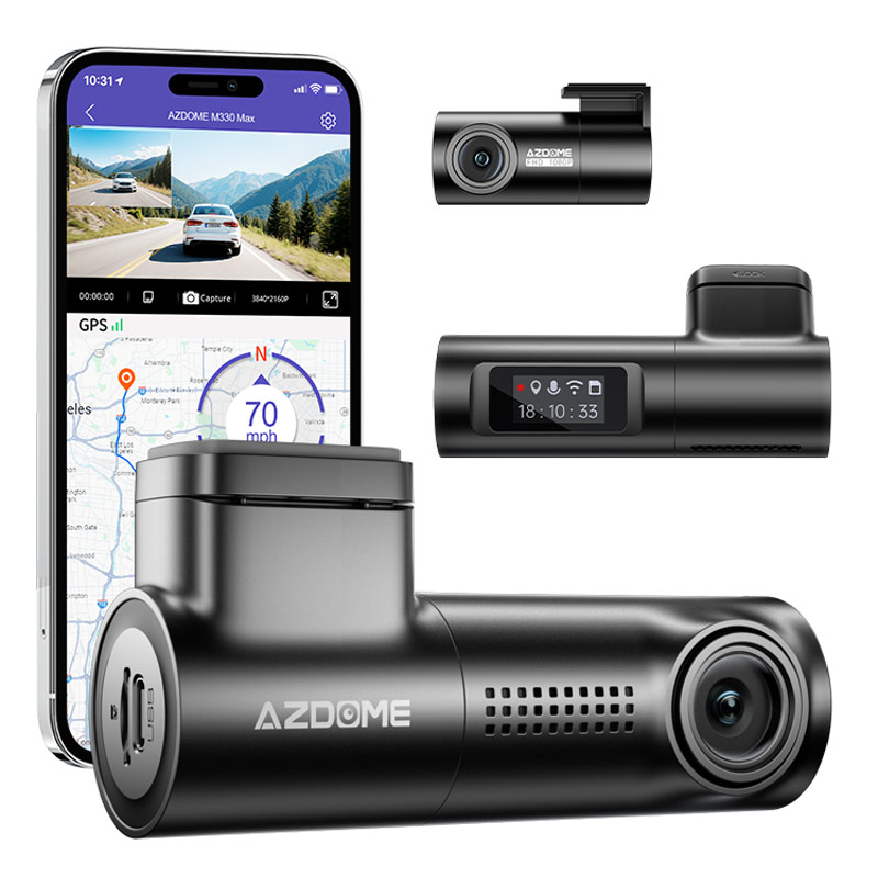 AZDOME M330 Max menetrögzítő kamera, 4K + 2K, GPS+WIFI