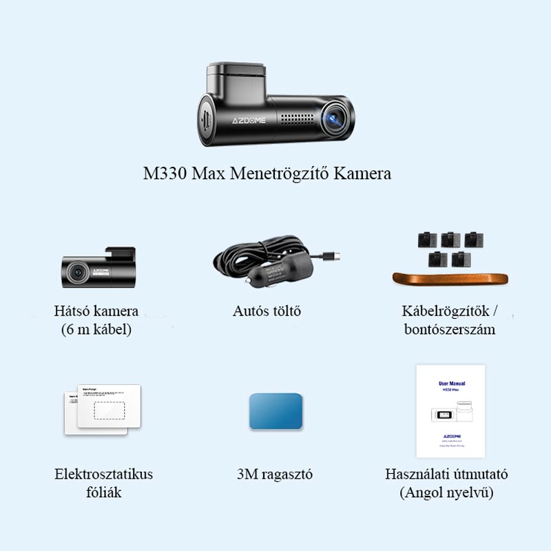 menetrögzítő kamera m330 max