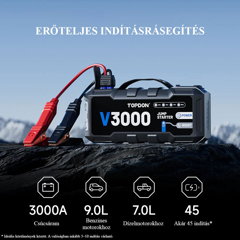 topdon v3000 autós indító