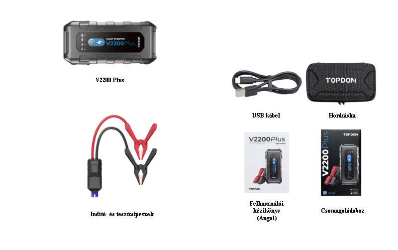 topdon v2200plus autós indító