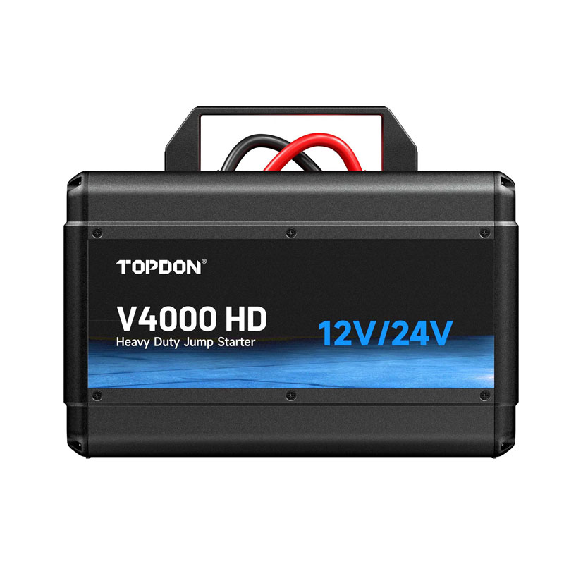 TOPDON V4000 HD 12V/24V autós indító 4000A, 64000 mAh LiFePO₄
