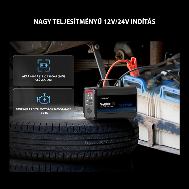 topdon v4000 hd autós indító
