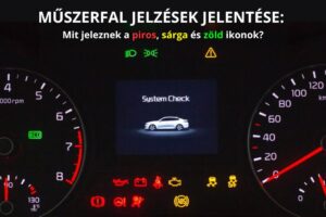műszerfal jelzések